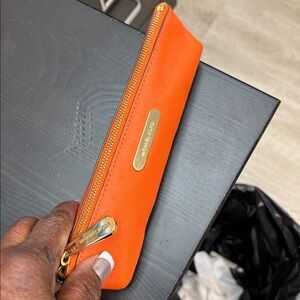 Michael Kors Tangerine Pencil Pouch